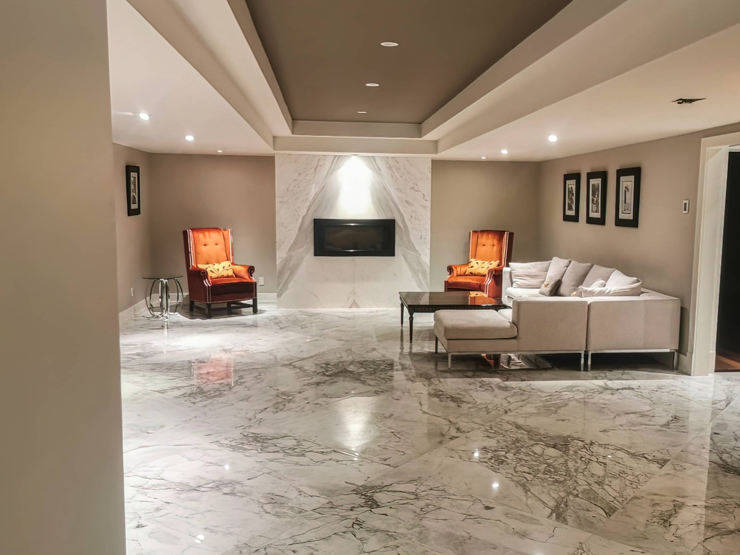 rénovation éclairage de sous-sol