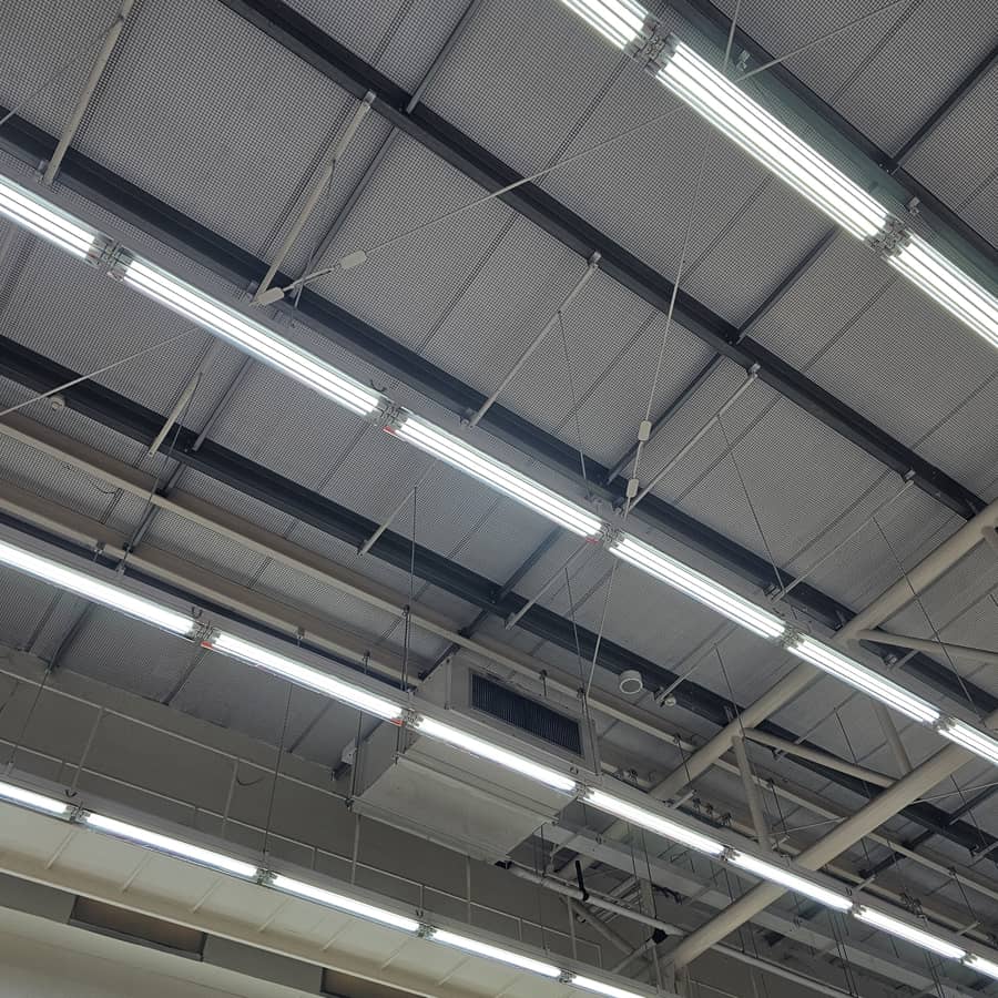 installation de système d'éclairage